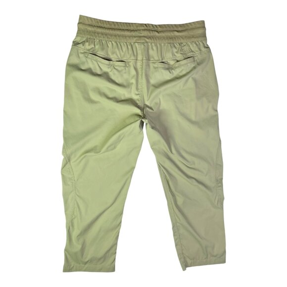The North Face Size L Tan Aphrodite Motion Capri Pants Pull-On Cropped - Picture 2 of 8